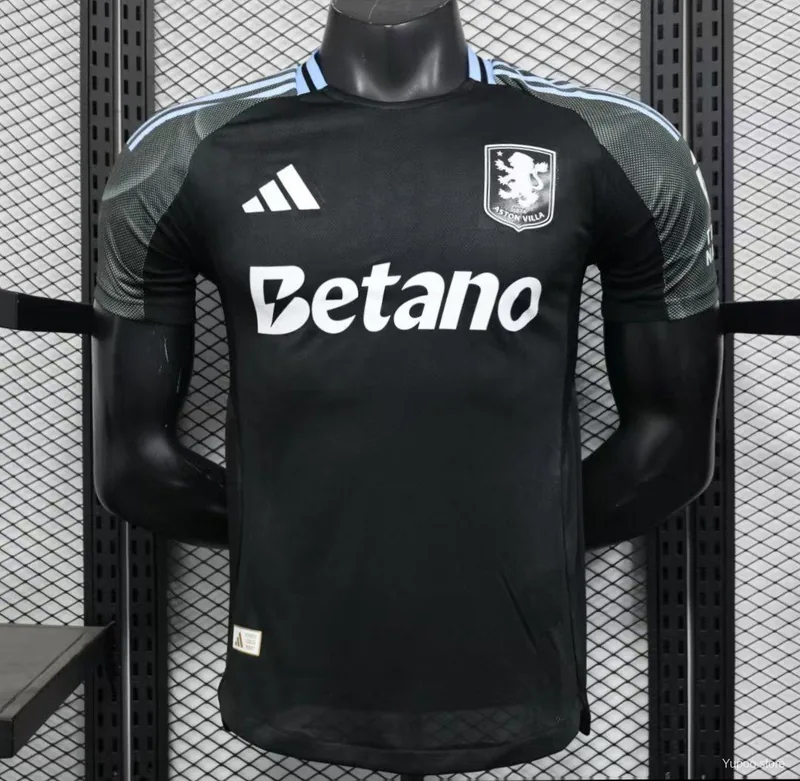 Camiseta Aston Villa 2025/26 VISITANTE MANGA CORTA VERSION JUGADOR